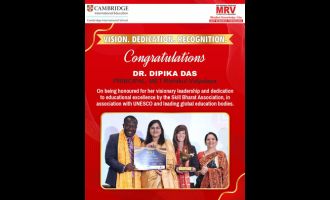 Dr. Dipika Das Felicitated for Educational Excellence
